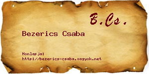 Bezerics Csaba névjegykártya